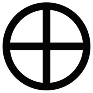 croix dans cercle solaire