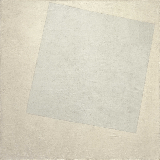 carre blanc sur fond blanc silence