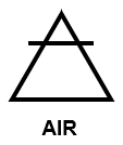 élément air symbole alchimique