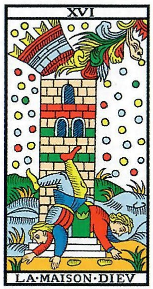 La maison dieu tarot de Marseille Camoin