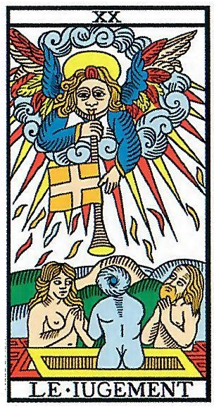 Le jugement tarot de Marseille Camoin