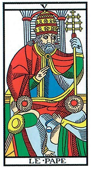 Le pape tarot de Marseille Camoin