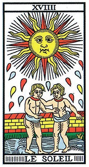 Le soleil tarot de Marseille Camoin