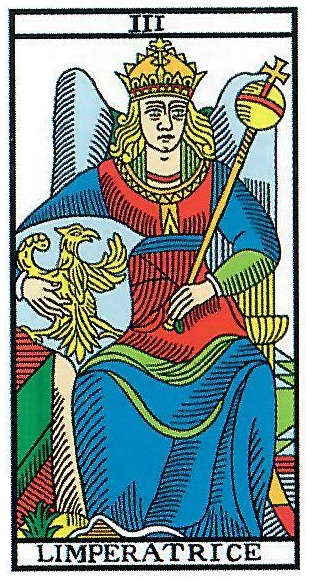 L'impératrice tarot de Marseille Camoin