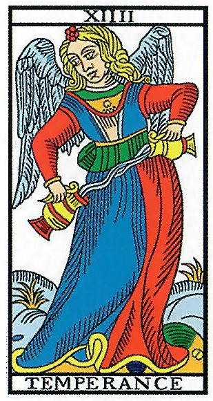 Tempérance tarot de Marseille Camoin
