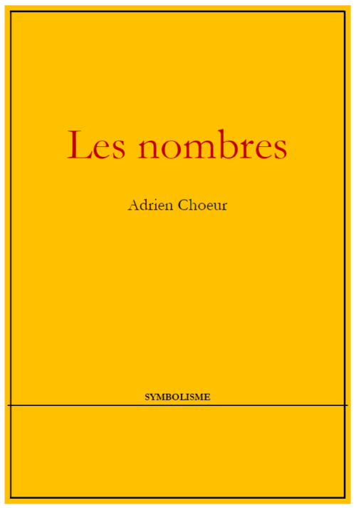 Les nombres - Adrien Choeur