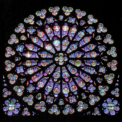 Rosace de la cathédrale Notre-Dame de Paris