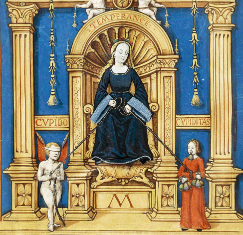 allégorie tempérance cupidon