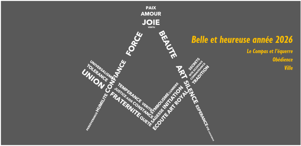 Modèle carte de voeux maçonnique Word