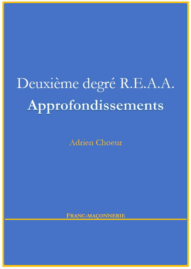 Approfondissements deuxième degré REAA - livre numérique - Adrien Choeur