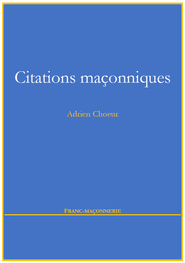 Citations maçonniques livre pdf