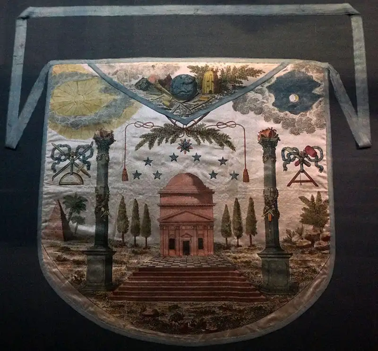 tablier voltaire franc-maçon