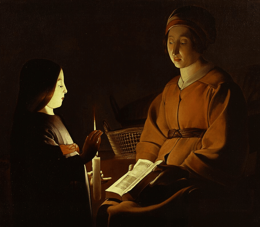 L'éducation de la Vierge, Georges de la Tour