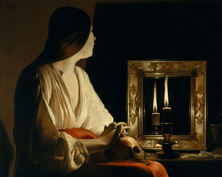 La Madeleine aux deux flammes Georges de La Tour